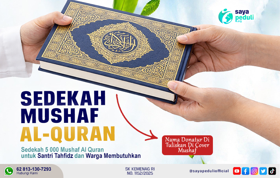 Sedekah Al Quran Nama Donatur Akan Di Tulis Di Cover Al Quran