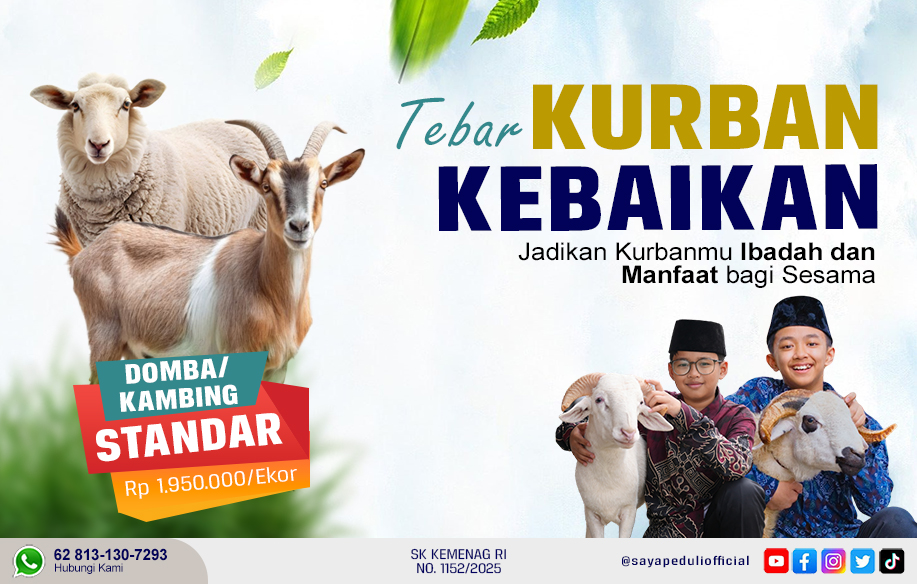 Domba/Kambing Standar - Tebar Kurban Tebar Kebaikan 1447 H