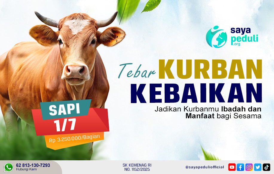 Sapi 1/7 Ekor - Tebar Kurban Tebar Kebaikan 1447 H
