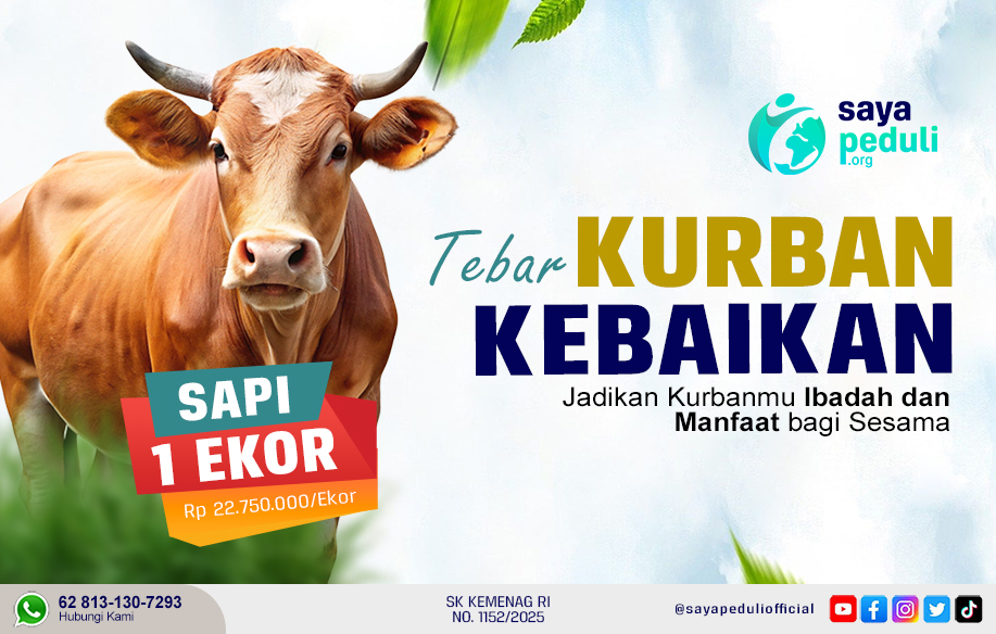 Sapi 1 Ekor - Tebar Kurban Tebar Kebaikan 1447 H