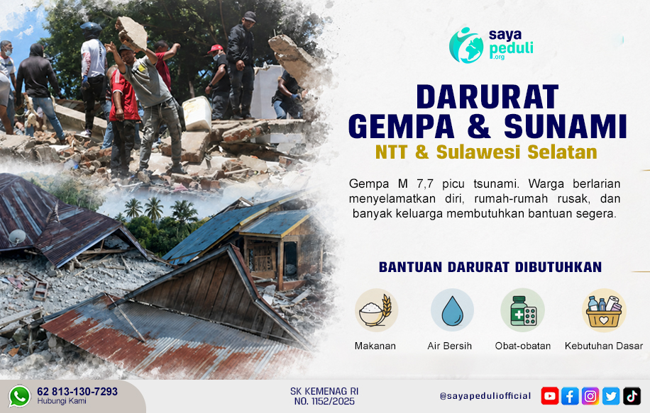 Darurat Gempa M7,7 NTT: Mari Bantu Saudara Kita yang Terdampak
