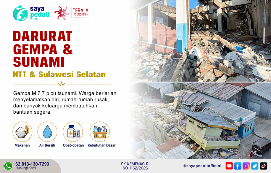 Darurat Gempa & Tsunami NTT dan Sulawesi Selatan